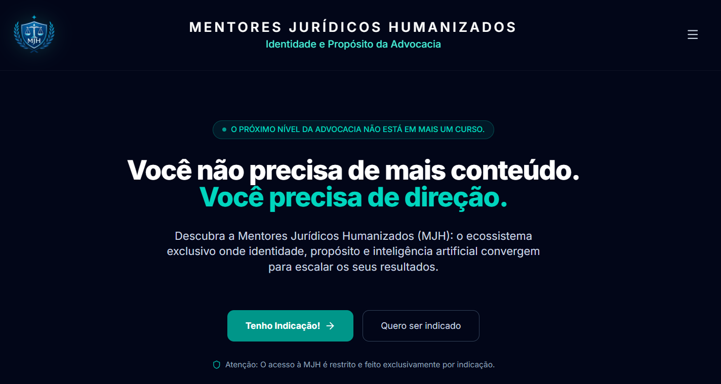 MJH – Mentores Jurídicos Humanizados